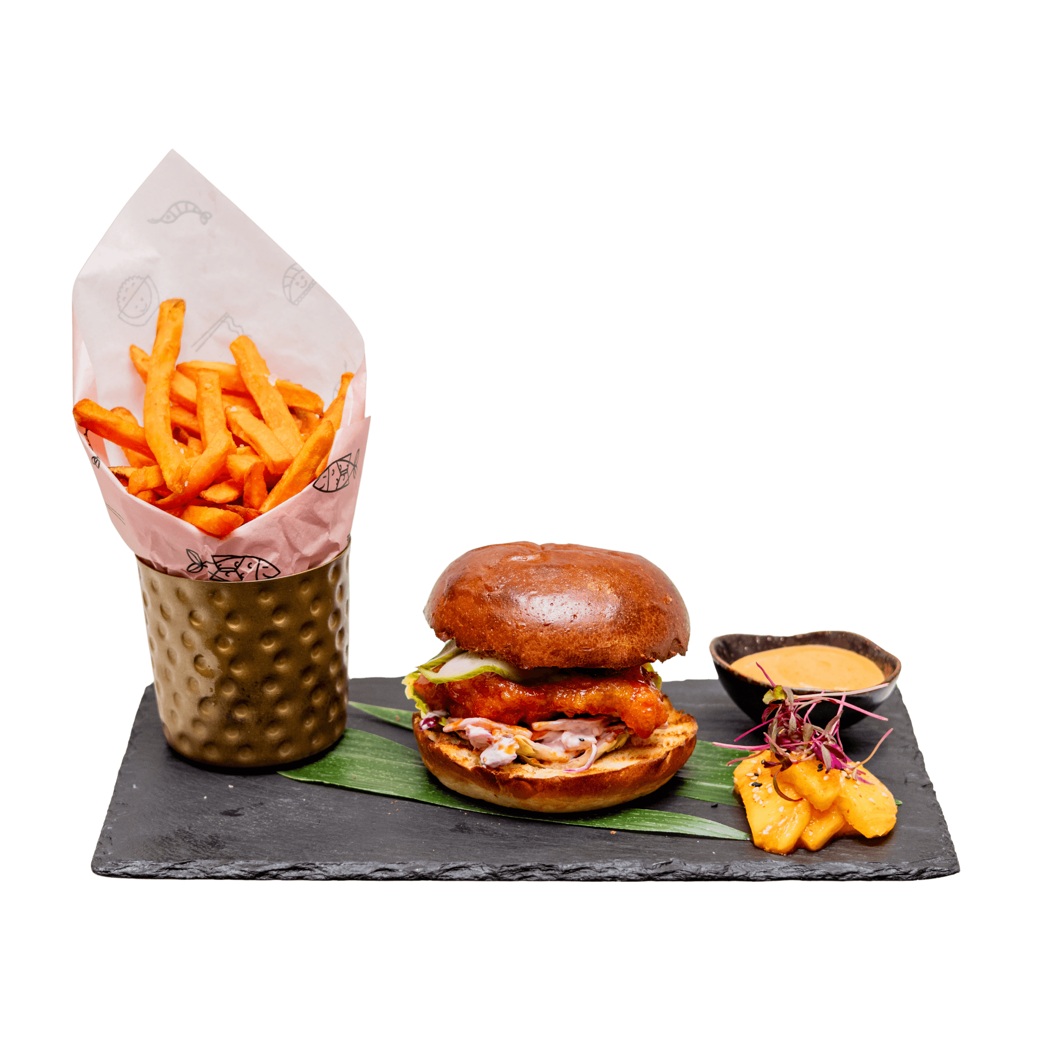 Korean Chicken BBQ Burger